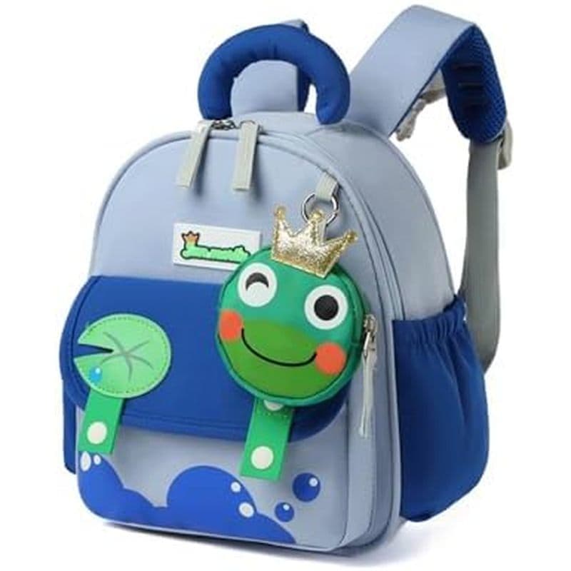 Mochila Sapo Animal Fofo Com Charme À Prova D'água Nylon Kawaii Desenho Animado Novidade Pacote De Moda Para Uso Diário