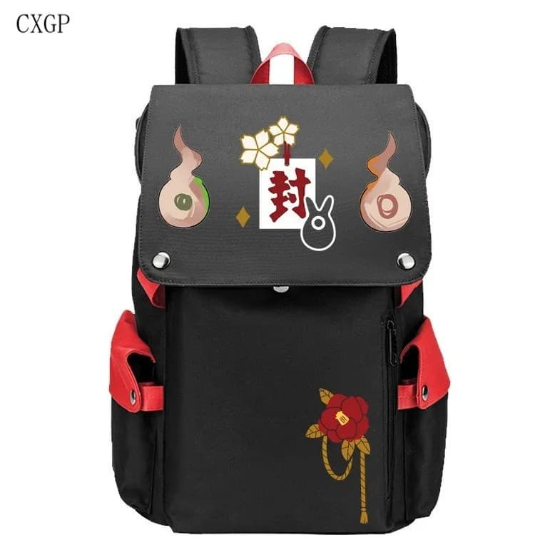 Mochila de viagem grande no estilo do anime "Hanako-kun", adequada para uso ao ir ao banheiro.