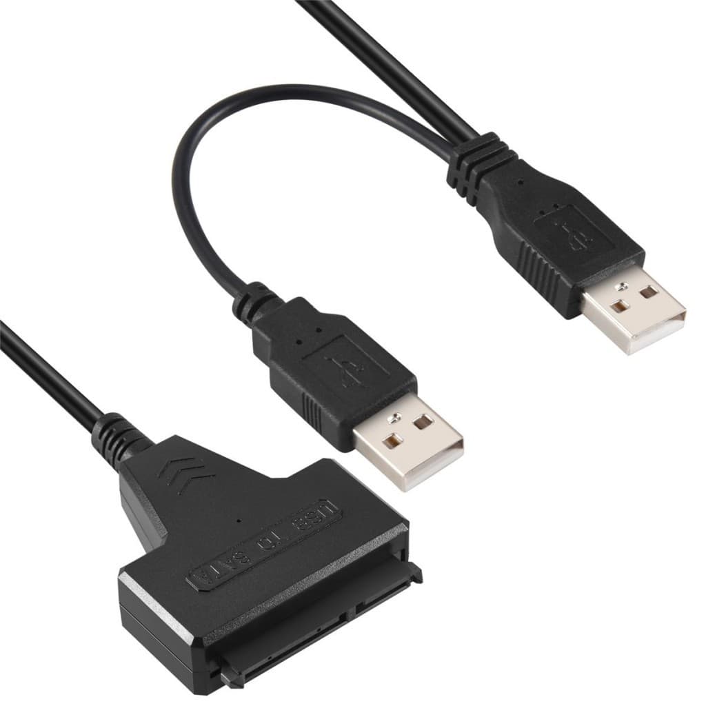 Adaptador De Cabo USB 2.0 Para SATA-48 Cm HDD SSD Externo De 2,5 Polegadas