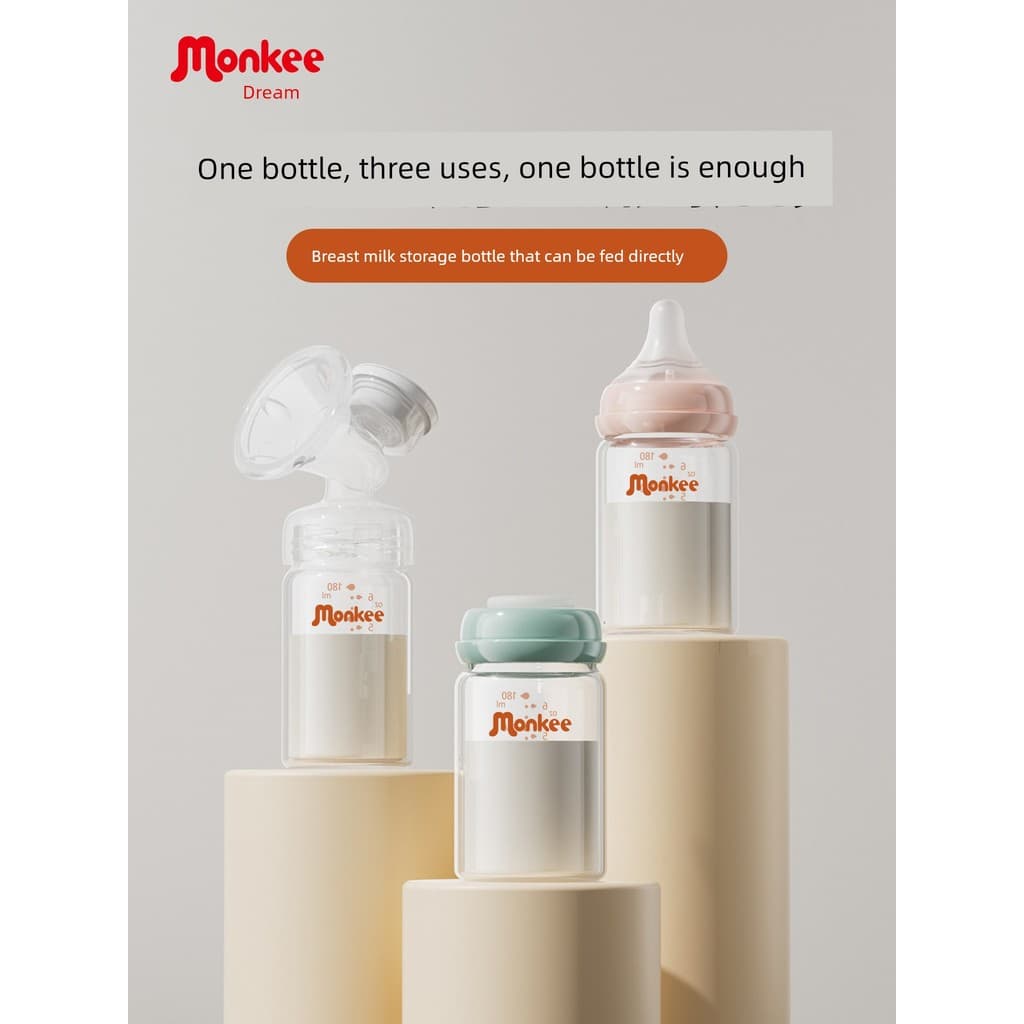 baby feeding bottle pump for breastfeeding baby flo feeding bottle Mengha garrafa de armazenamento de leite de vidro gel
