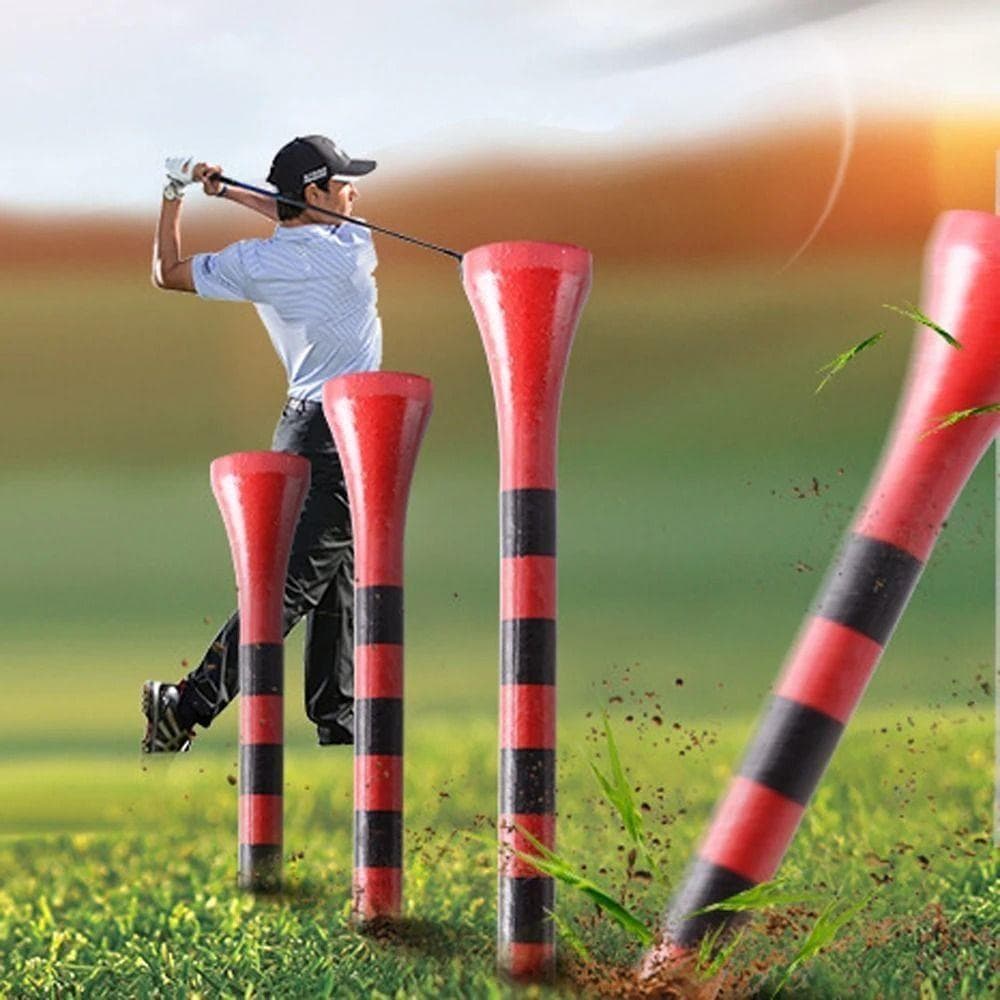 DAIGA 20 Peças Conjunto De Camisetas De Golfe , Com Suporte De Bola Profissional Listrado , Duráveis Para Prática Listra