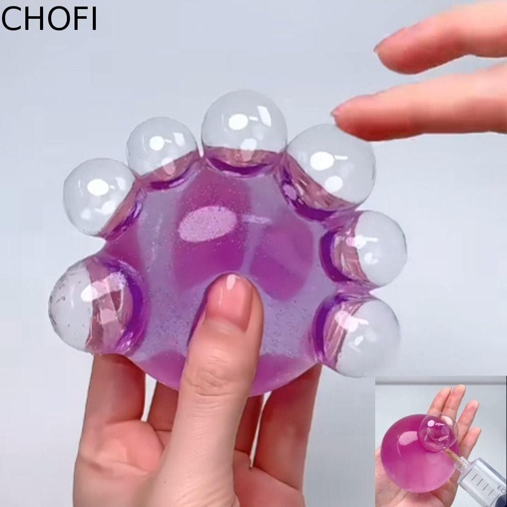 Brinquedo De Pinça De Bola De Água CHOFI , Simulação De Espremer Cristal TPR De Acne , Bolha Transparente