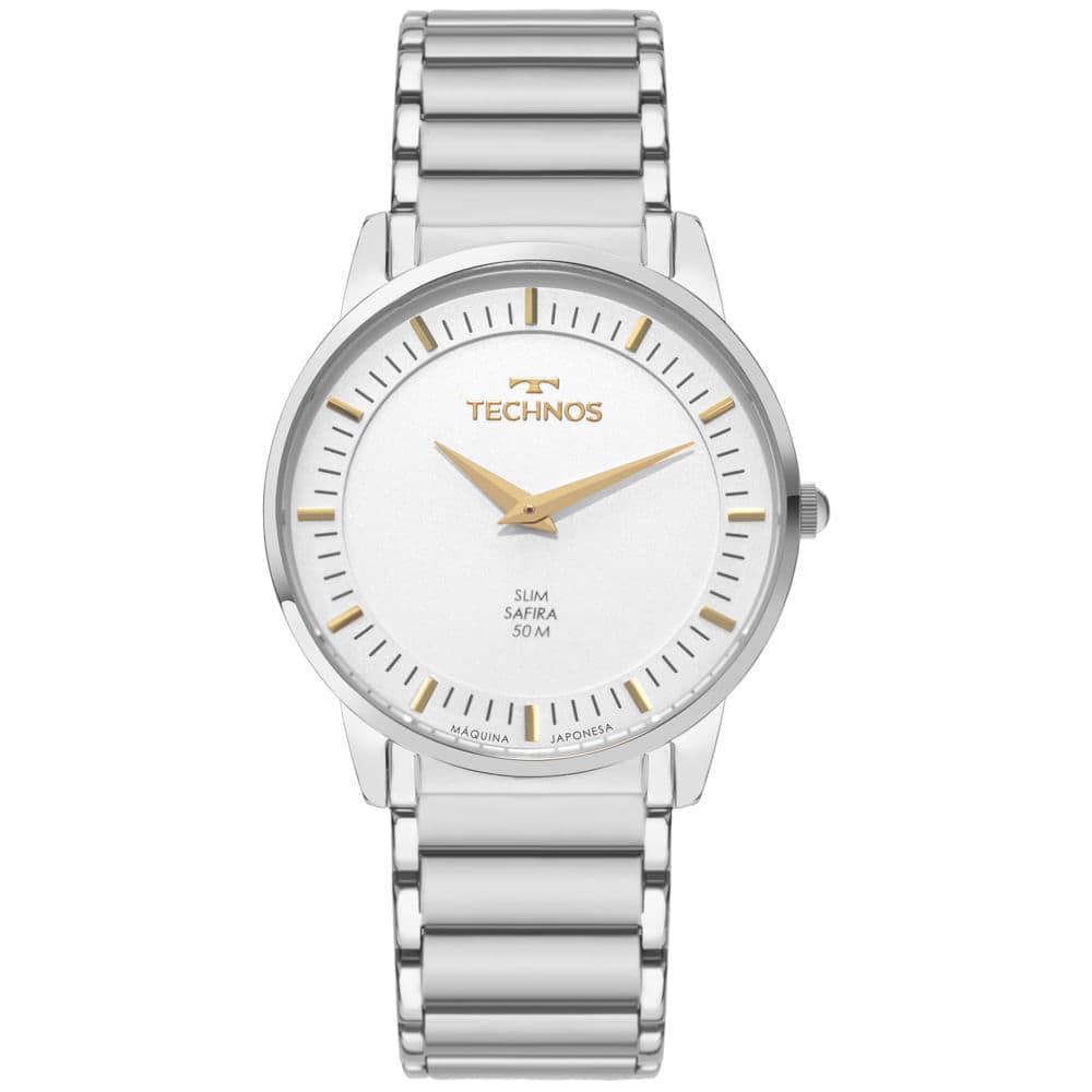 Relógio Technos Masculino Slim Prata - GL22AQ/1K