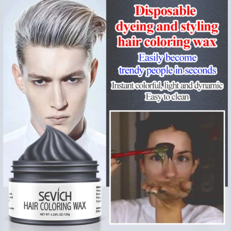 [9 Cores Disponíveis] Sáp Tóc Nhuộm Màu Dùng Một Lần 9 Sắc Định Hình Nhanh Cera Capilar/Coloração Instantânea/Unissex