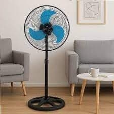 Ventilador Chao Potente Refresca Sala Quarto Verao Eletrodomestico Preto Presente Casa