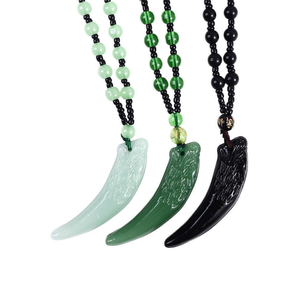 Colar de estilo chinês com um charme vintage, design simples e único, colar versátil de imitação de jade adequado para m