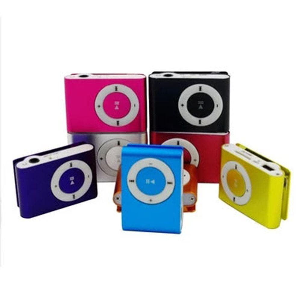 PCHOBER Clip MP3 Mini Media Player À Prova D'água Walkman Metal Mirror Music