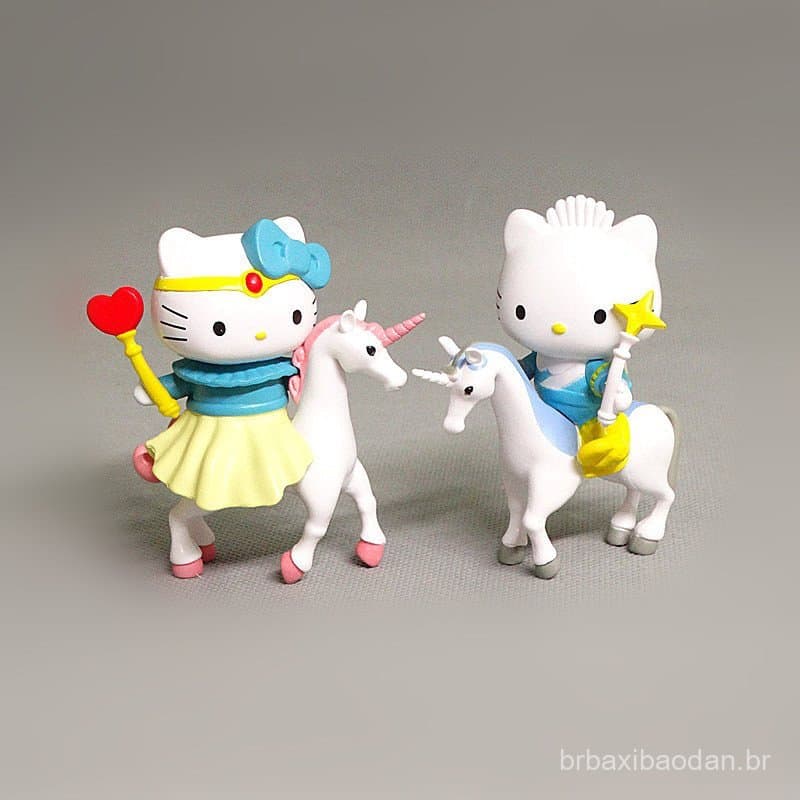 2 novos produtos para celebrar o 40º aniversário: uma adorável estatueta de gato KT montado a cavalo, boneca, brinquedo,