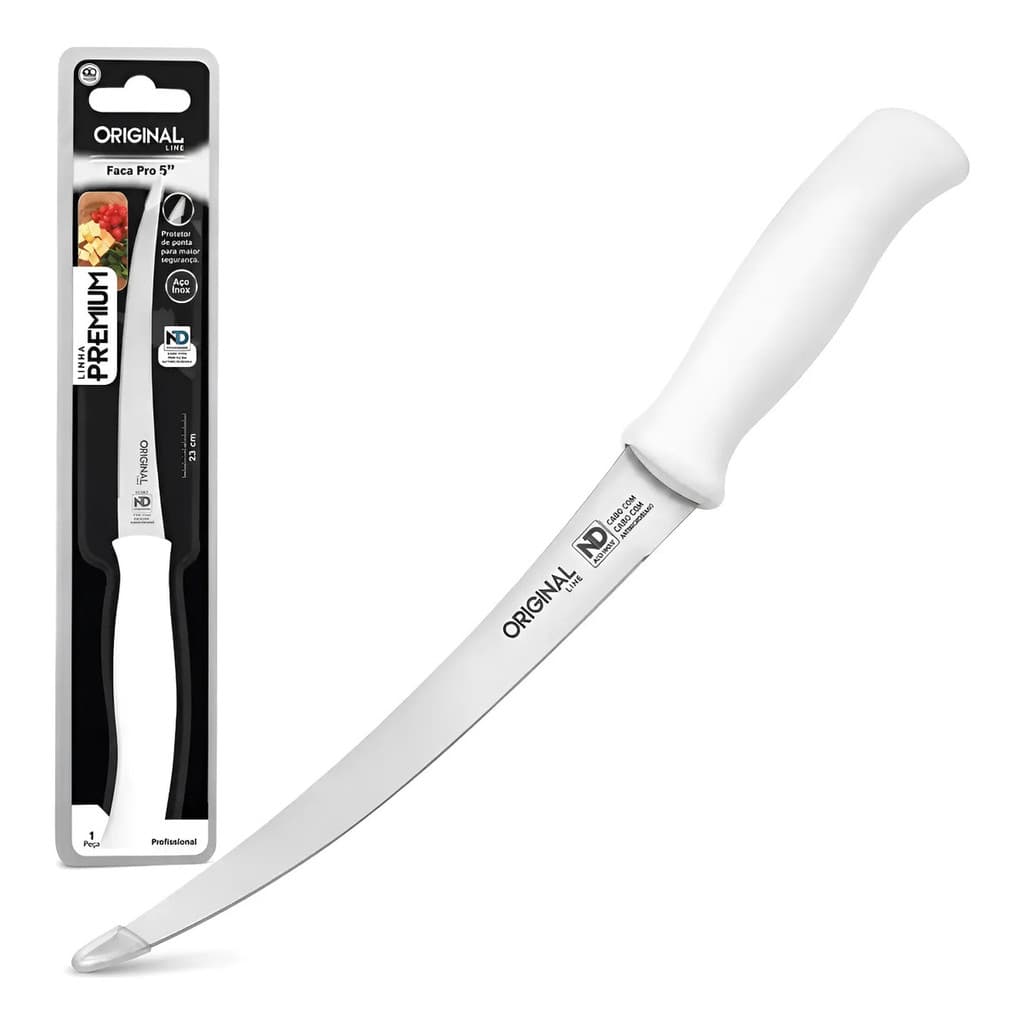 Faca De Legume Filetar 5  De Inox Premium Cabo Profissional
