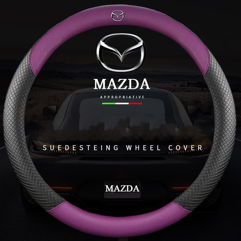 Capa para volante Mazda Atez Angkesaila Mazda 3 2 5 CX3 RX8 BT50 323 CX8 CX30 RX acessórios capa de aderência para carro