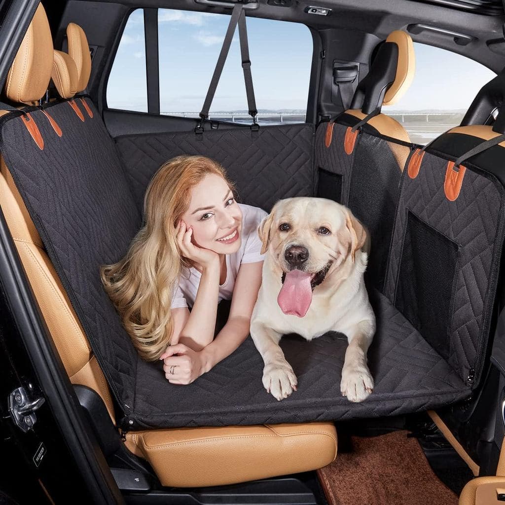 Extensor de Banco Traseiro YJGF, Capa de Banco para Cães, Capa de Banco de Carro com Fundo Rígido para Cães, Rede para C