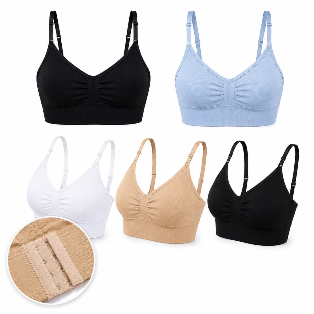 kit 3 top alça feminino premium academia bojo removível P ao GG fecho kit 3 ou 1