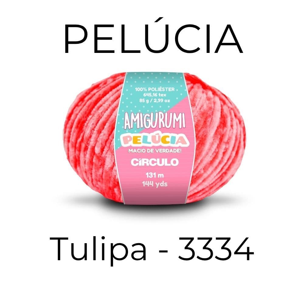 Fio Pelucia Linha Amigurumi Circulo – Cor Tulipa 3334