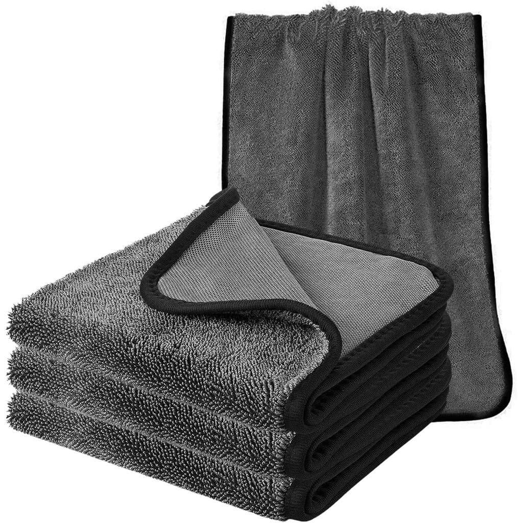 Panos de Limpeza para Chuveiro - 3 Toalhas de Banho de Microfibra Super Absorventes para Limpeza Sem Esforço de Janelas,