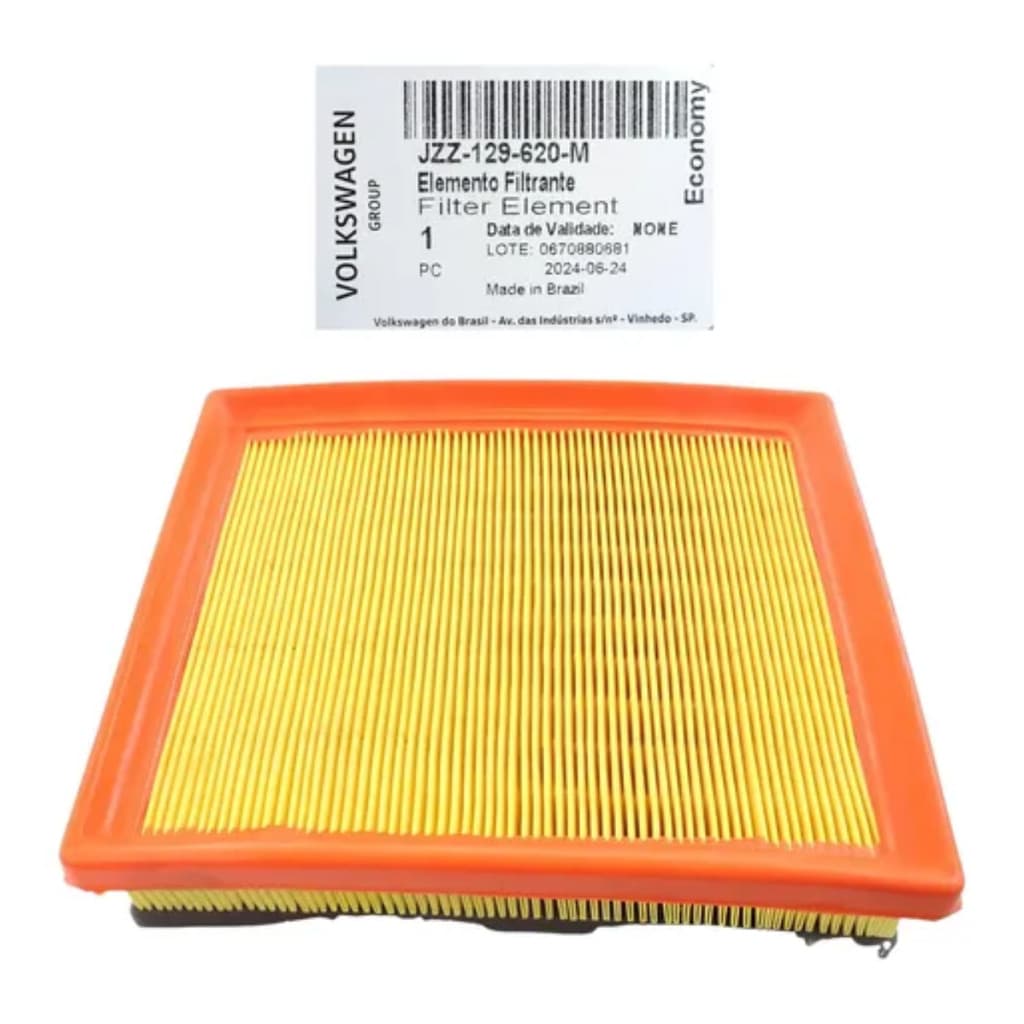 Filtro de Ar de Motor Fox/gol/sav/voy Original Vw Golf 2016 a 2019 1.0 JZZ129620M