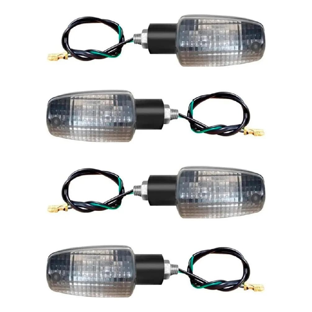 Kit Completo 4 Piscas Seta Mini Cg Titan 125 150 Fan Cristal