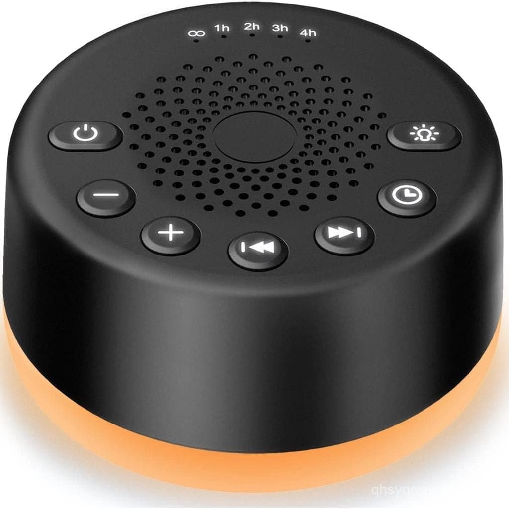 Máquina de Som Easysleep com Ruído Branco, 25 Sons Relaxantes e Luzes Noturnas, Função de Memória, 32 Níveis de Volume e