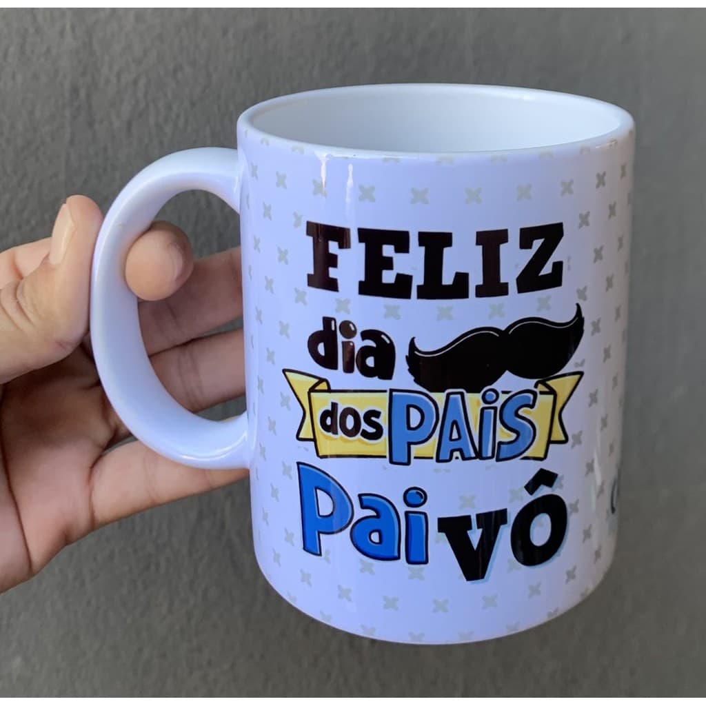 Caneca Personalizada -  Feliz dia dos Pais PAIVÔ (avô)