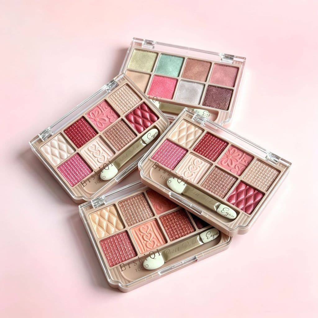 Maquiagem ErshiQi Sombra em relevo de oito cores perolado fino brilho fosco brilho contorno Blush abrangente tudo-em-