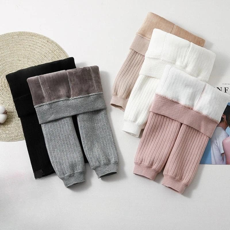 Inverno Grosso Quente Leggings Para Meninas Crianças Roupas Do Bebê Calças 1-6 Anos Da Criança Menina Magro Compridas
