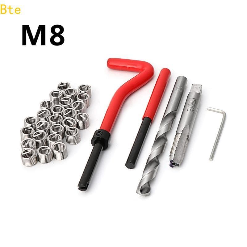 Bte 30Pcs Kit Inserção Para Reparo Rosca Conjunto Ferramentas Manuais Automóveis