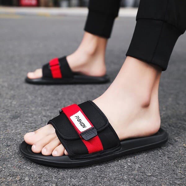 | slippers | ▲Chinelos de tamanho grande masculino verão ao ar livre juventude sola macia único exterior Wear ins Casual