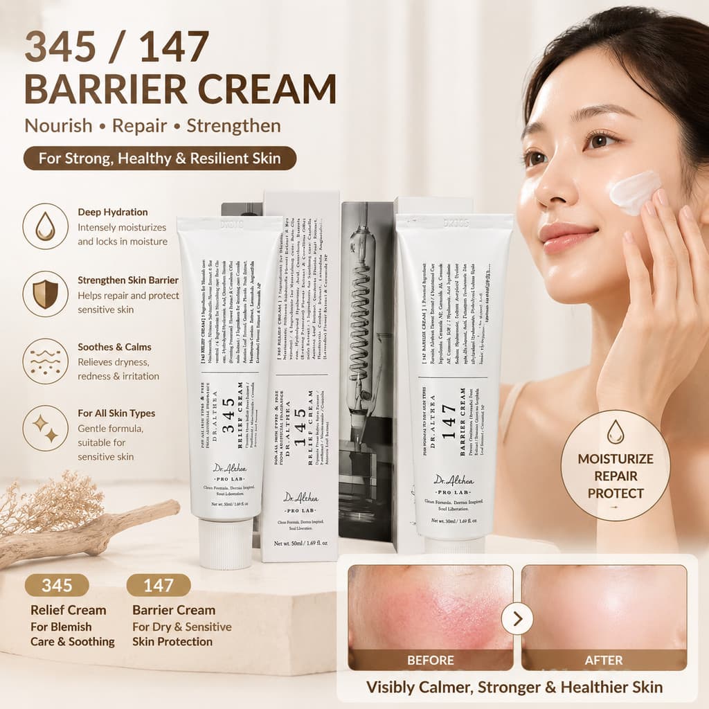 50ml 345/147 Creme Reparador De Barreira-Hidrata E Restaura Pele Seca Sensível , Fortifica A Da Diária
