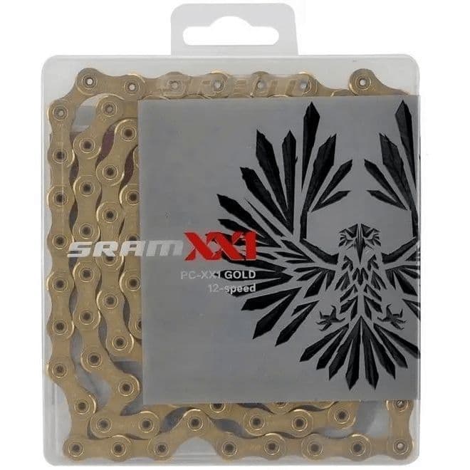 CORRENTE SRAM XX1 EAGLE 12 SPEED GOLD / DOURADA 126 LINKS