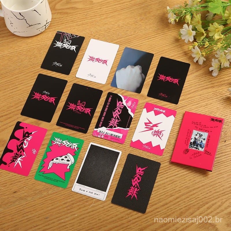 Kpop Idol Stray Kids Novo Álbum Rock Star Photocard Skz Photo Card Stay Fans Gift
