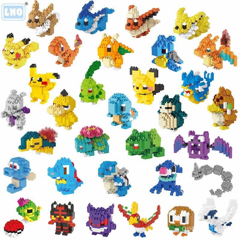 Blocos de Pokémon Pokemon Brinquedos Pokemon Brinquedos Infantis Presentes de desenho animado 083-252