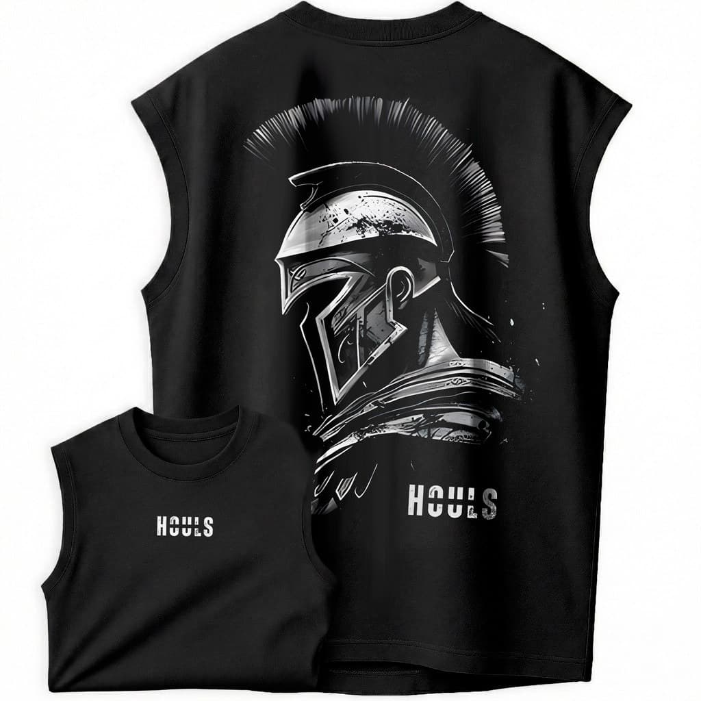 Camiseta Regata Oversized Academia 100% Algodão Estampada Espartaho Houls