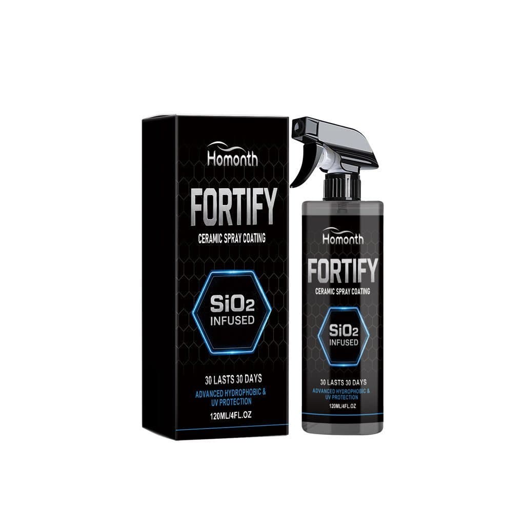 2Pcs Homonth Fortify Spray de Revestimento Cerâmico |   Selante Cerâmico SiO2 para Pintura Automotiva |   Detalhador Aut