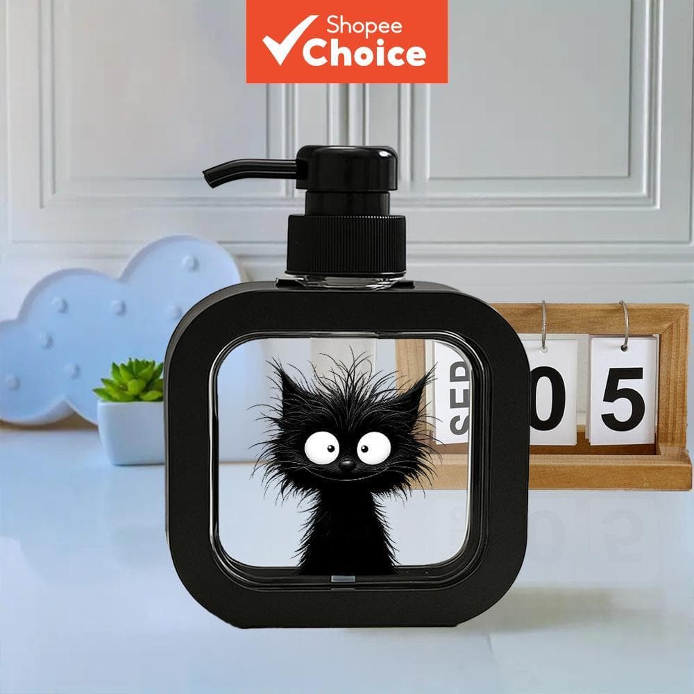 Dispensador De Sabão Com Bomba De Gato Fofo Sabonete Hidratante Para As Mãos Cozinha , Banheiro E Chuveiro