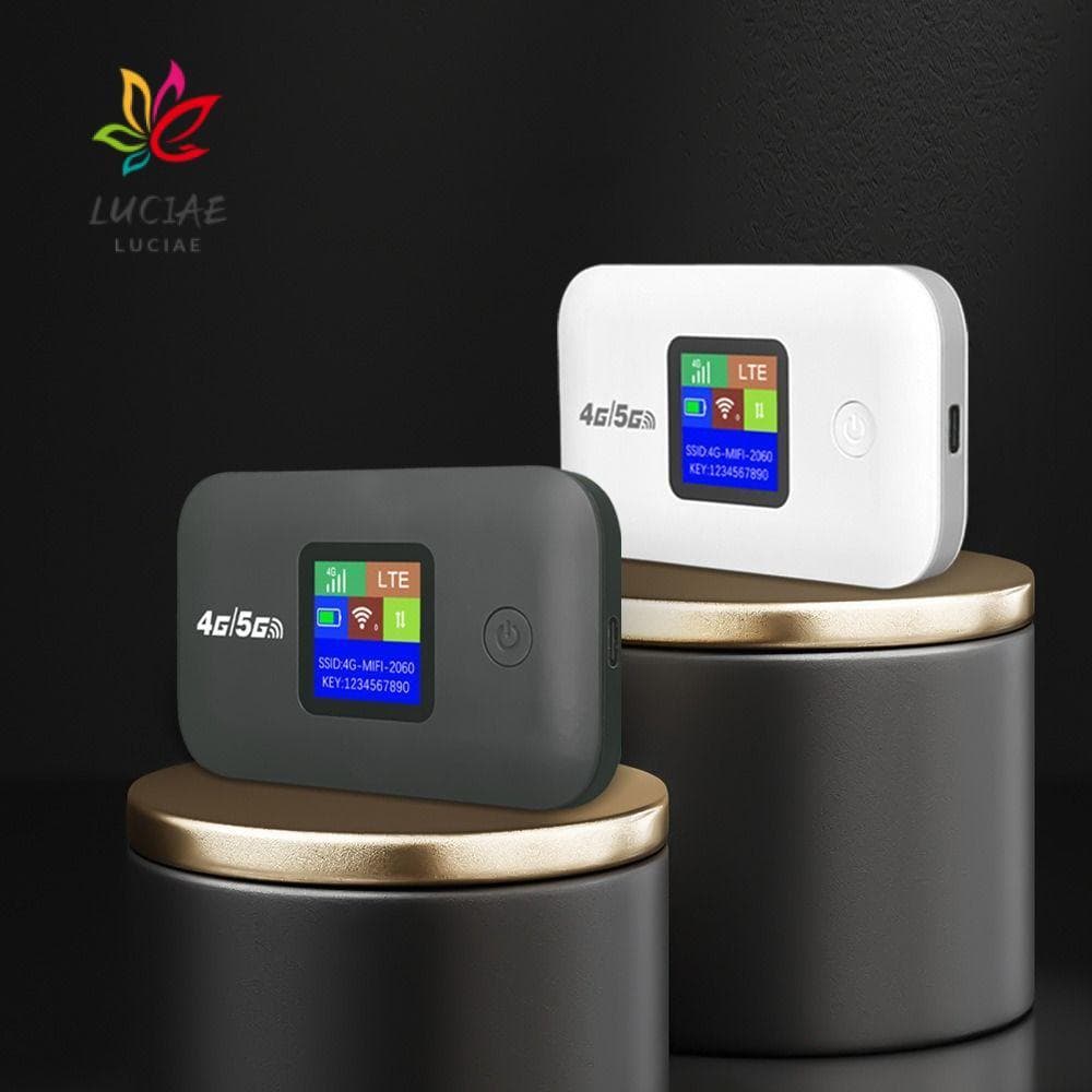 LUCIAE Pocket WiFi , Pequeno Roteador Móvel De Sinal Forte , 4G Suporta Todos Os Cartões SIM