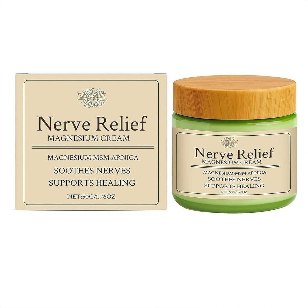 Creme de Magnésio para Alívio Nervoso, Loção de Magnésio com Arnica e M, para Nervos e Relaxamento Muscular Diário, Hidr