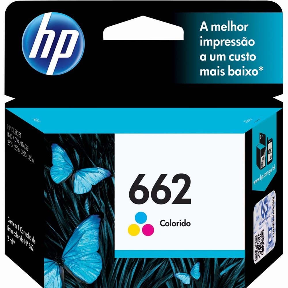 Cartucho de Tinta HP 662 Color CZ104AB