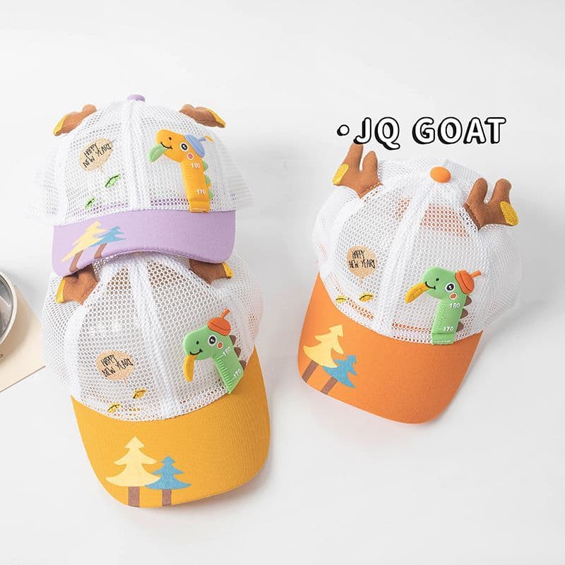 Boné de beisebol oco infantil bebê desenho animado pequeno dinossauro boné guarda-sol infantil
