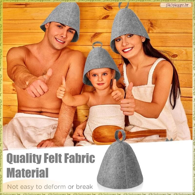 [Leqn] Chapéu De Sauna Anti-Calor , Touca De Banho De Feltro De Lã Grossa , Turbante De Cabelo , Toalha De Secagem Rápid