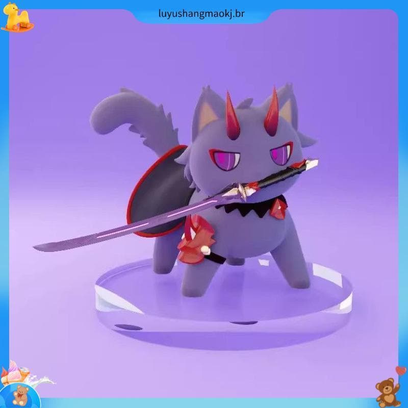 Mercadoria de jogo gatinho gato Bud gato anime gato bonito gato anime bidimensional feito à mão modelo ornamentos presen