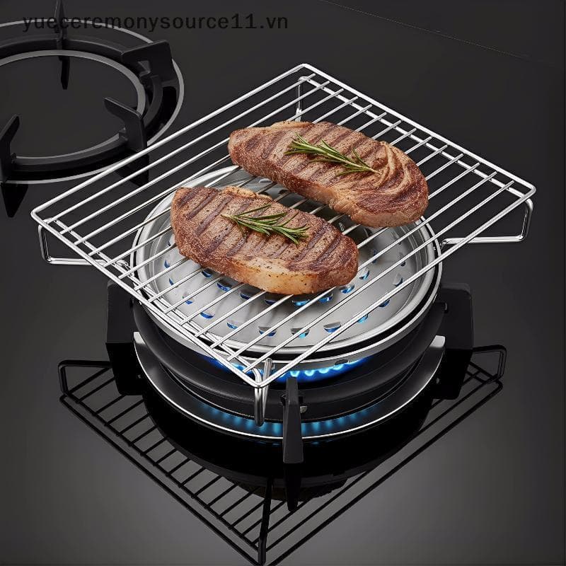 Nobleflyingys Churrasqueira De Cozinha Doméstica Fogão A Gás Portátil Grelha Para Churrasco Placa Antiderrapante Bancada
