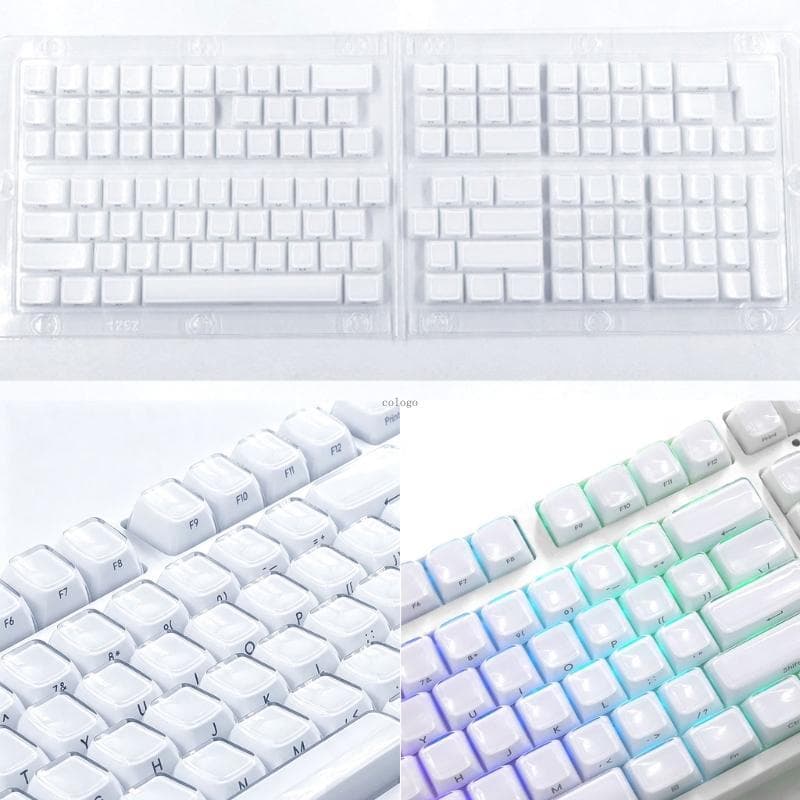 Substituição Keycaps 132 Teclas MDA Teclado Mecânico Keycap Conjunto Impressão Lateral Para Configuração D