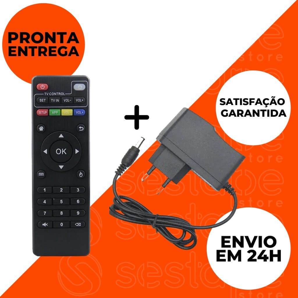 Controle remoto universal caixa de smart tv fonte de alimentação 5v kit 2Amp