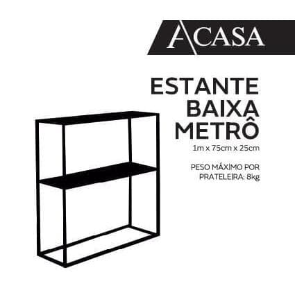 Aparador Metal Metro Preto - A\CASA