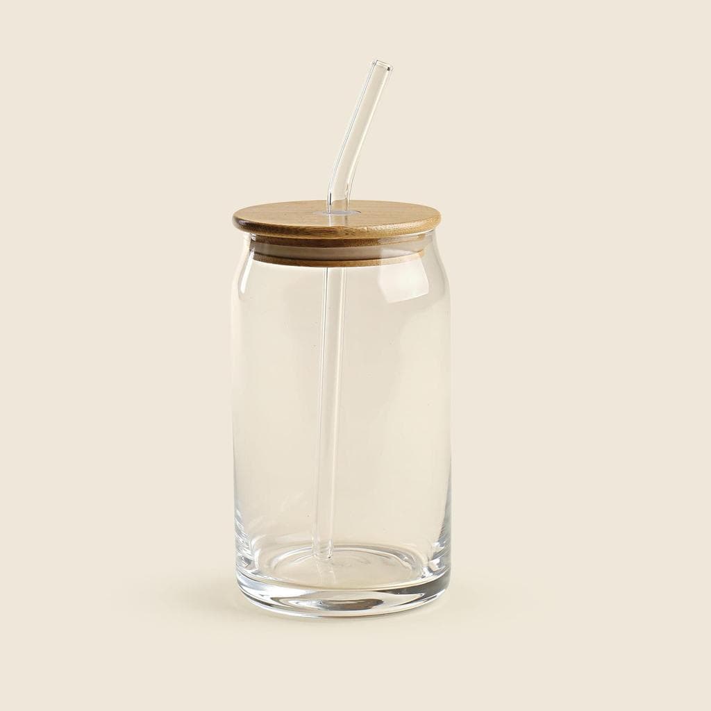 Copo  Vidro e Bambu 13cm A\CASA