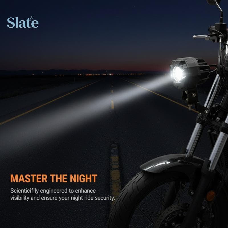 Suporte De Holofote LED De Liga De Alumínio De Ardósia Para Motocicleta , Braçadeira Segura , Braet Visibilidade Noturna