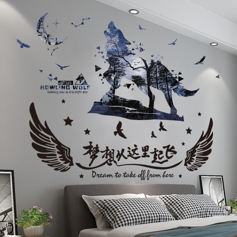 3D tridimensional adesivos de parede cabeceira fundo papel de parede auto-adesivo cartaz quarto decorações adesivos de p
