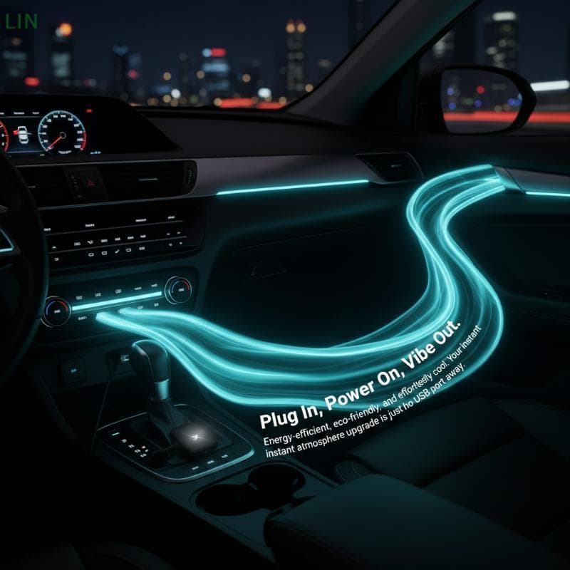 Carro USB Luzes Ambientais Universal LED Atmosfera Lâmpadas Plug and Play Fácil Instalação Para Veículos De Decoração In
