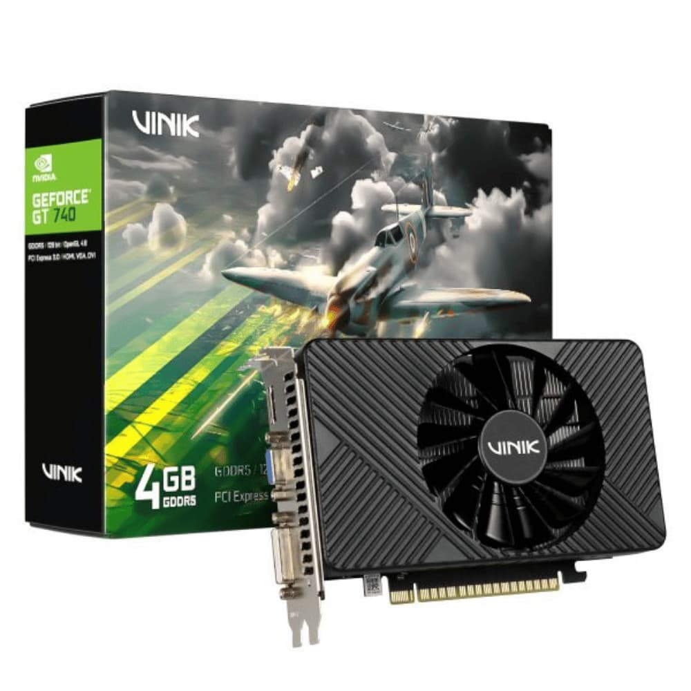 Placa de Vídeo Geforce GT740 4GB GDDR5 128 Bits GPUK7404GBFSF1 Vinik