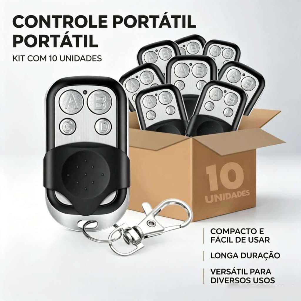 KIT 5 ou10 CONTROLE DE PORTÃO AUTOMATICO CONTROLE PORTÃO