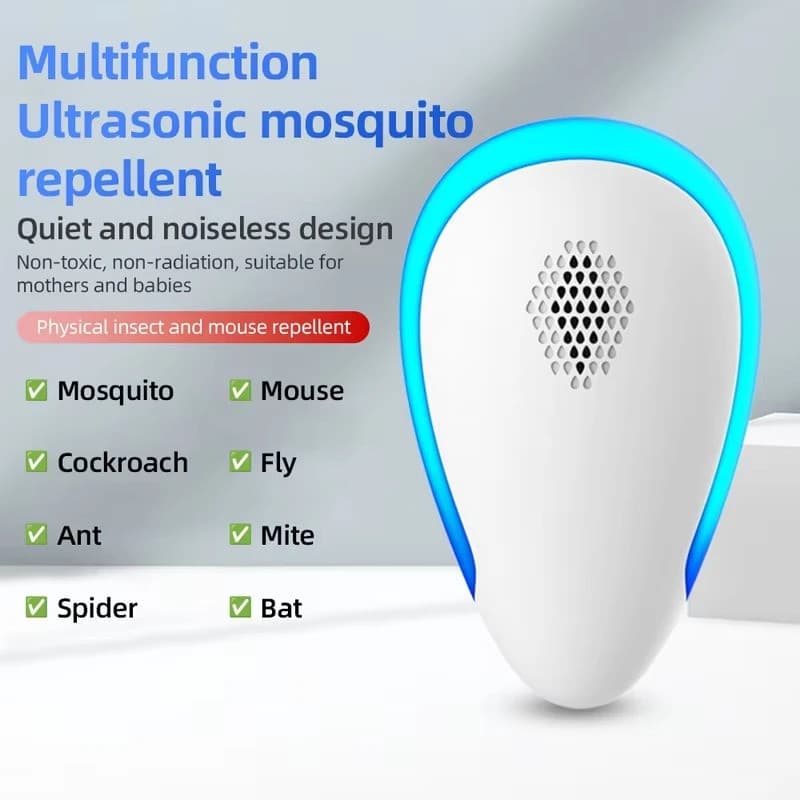 2025 Controle Eletrônico De Pragas Plugue Ultrassônico Multifuncional Roedor Mouse Mosquito Bug Inseto Esportes Entreten